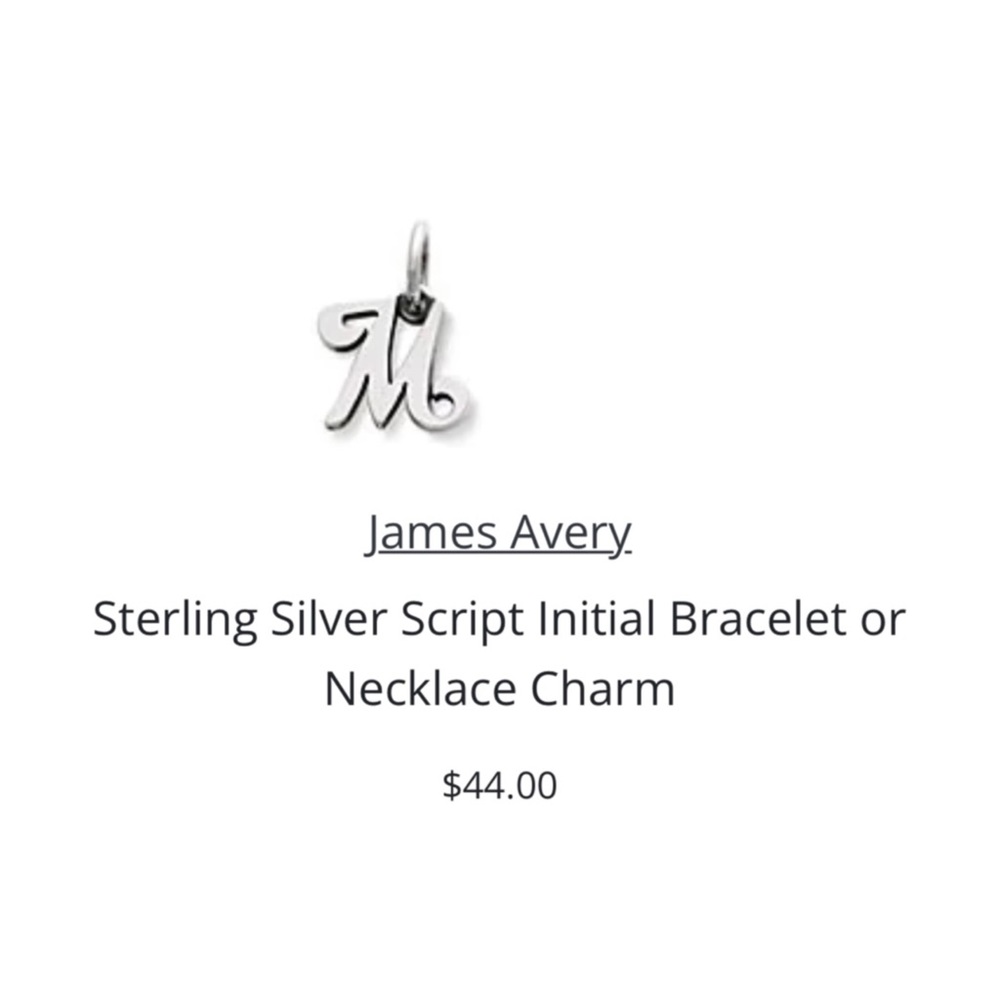 James Avery Small Initial Charm